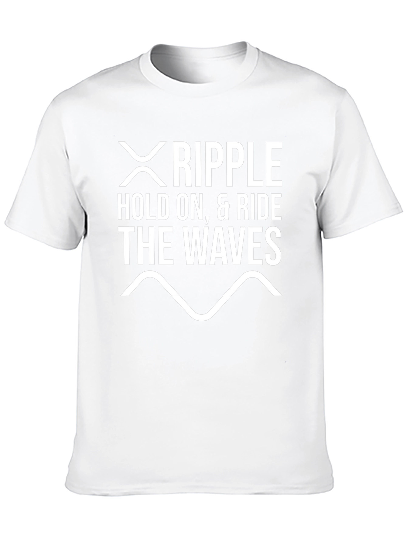 Ripple Hold On & Ride the Waves Black T-Shirt