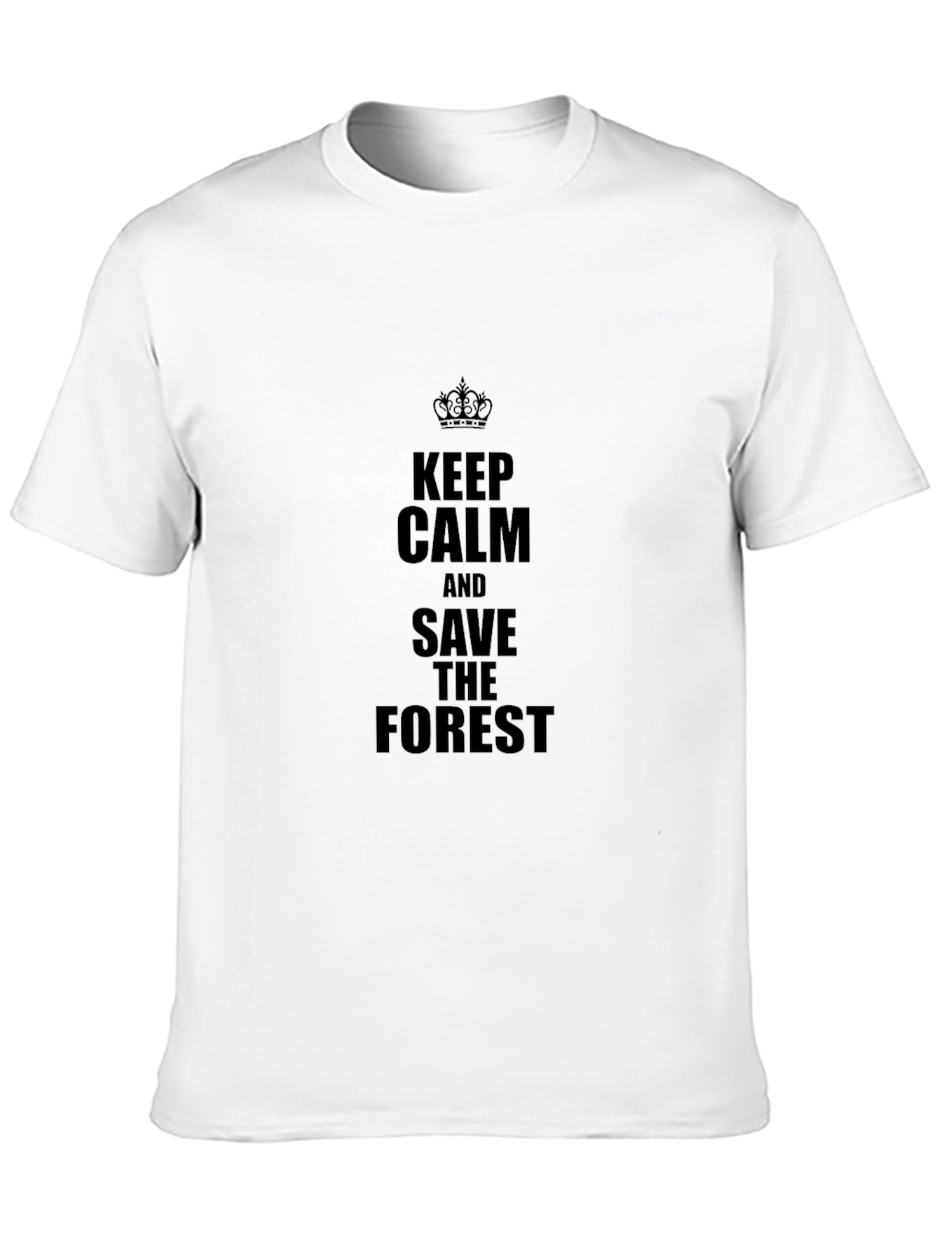 Keep Calm & Save The Forest Black Tee