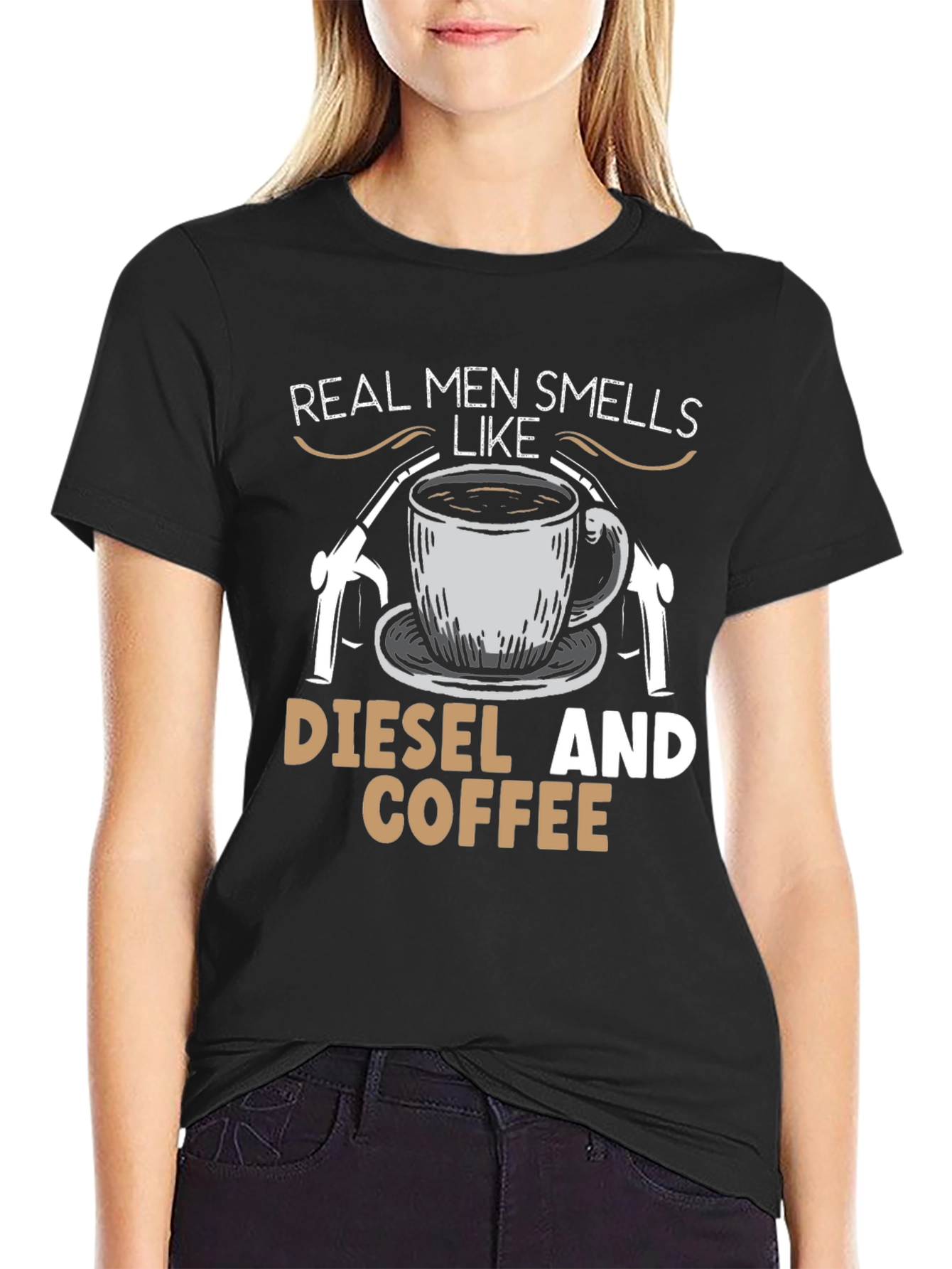 Real Men Diesel & Coffee Graphic Tee