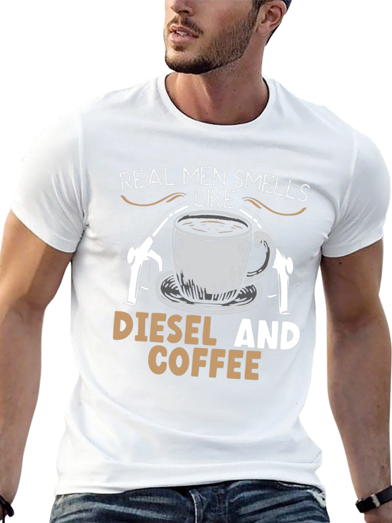 Real Men Diesel & Coffee Graphic Tee