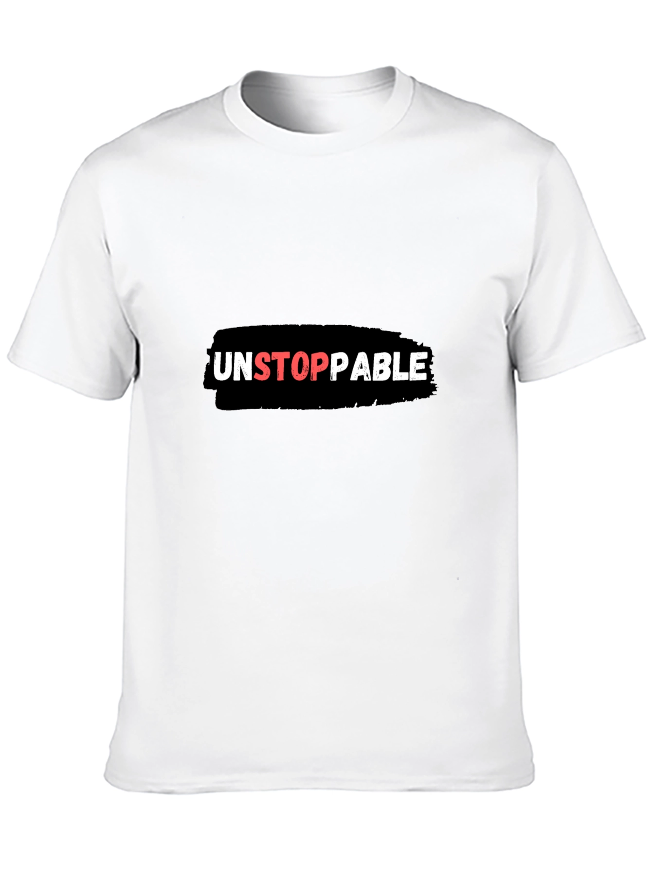 Unstoppable Graphic Tee - Black Cotton Blend
