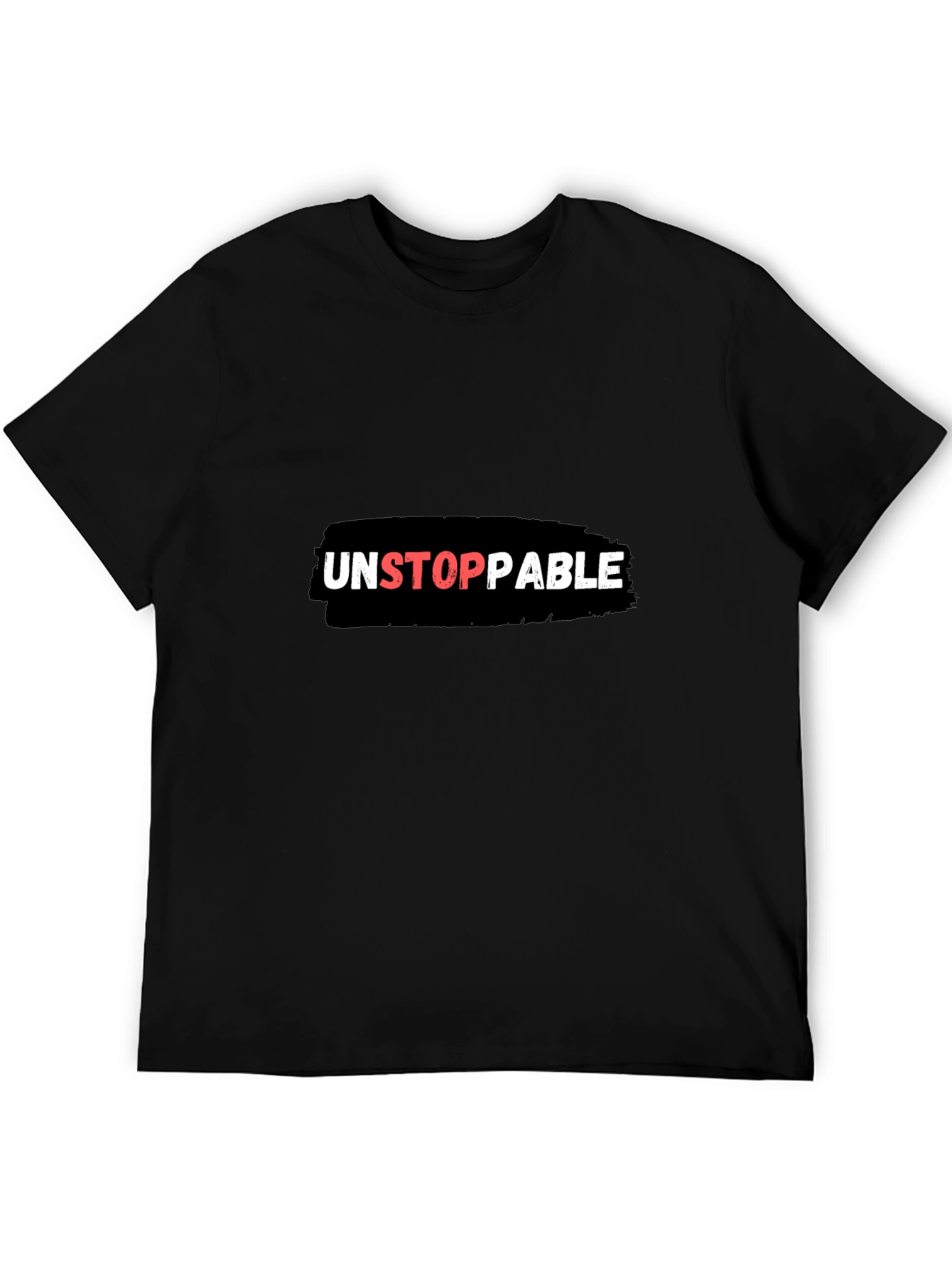 Unstoppable Graphic Tee - Black Cotton Blend