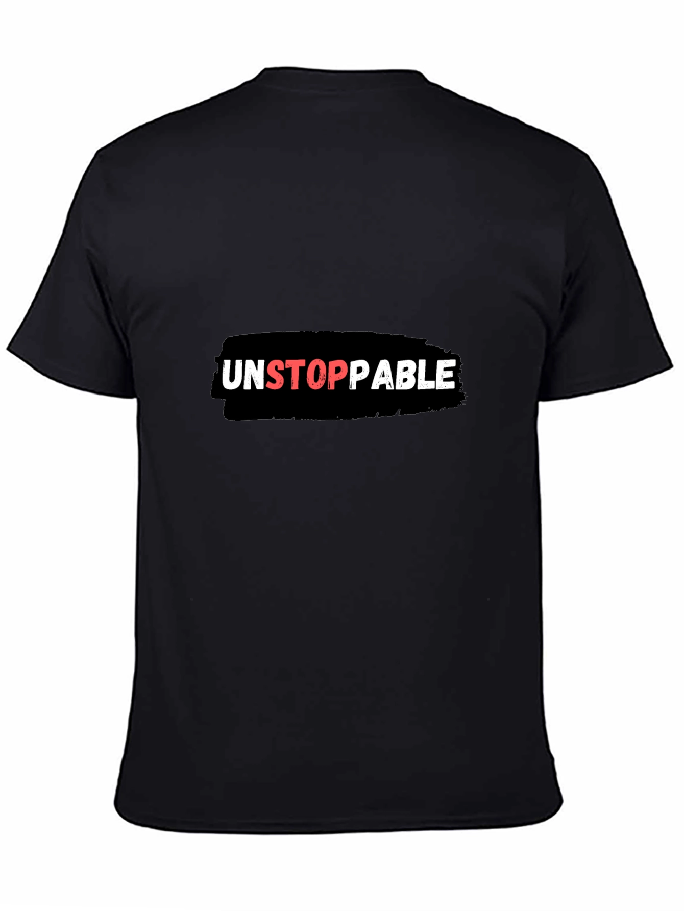 Unstoppable Graphic Tee - Black Cotton Blend