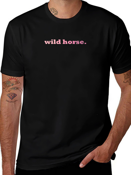 Wild Horse Graphic Tee - Trendy Casual T-Shirt