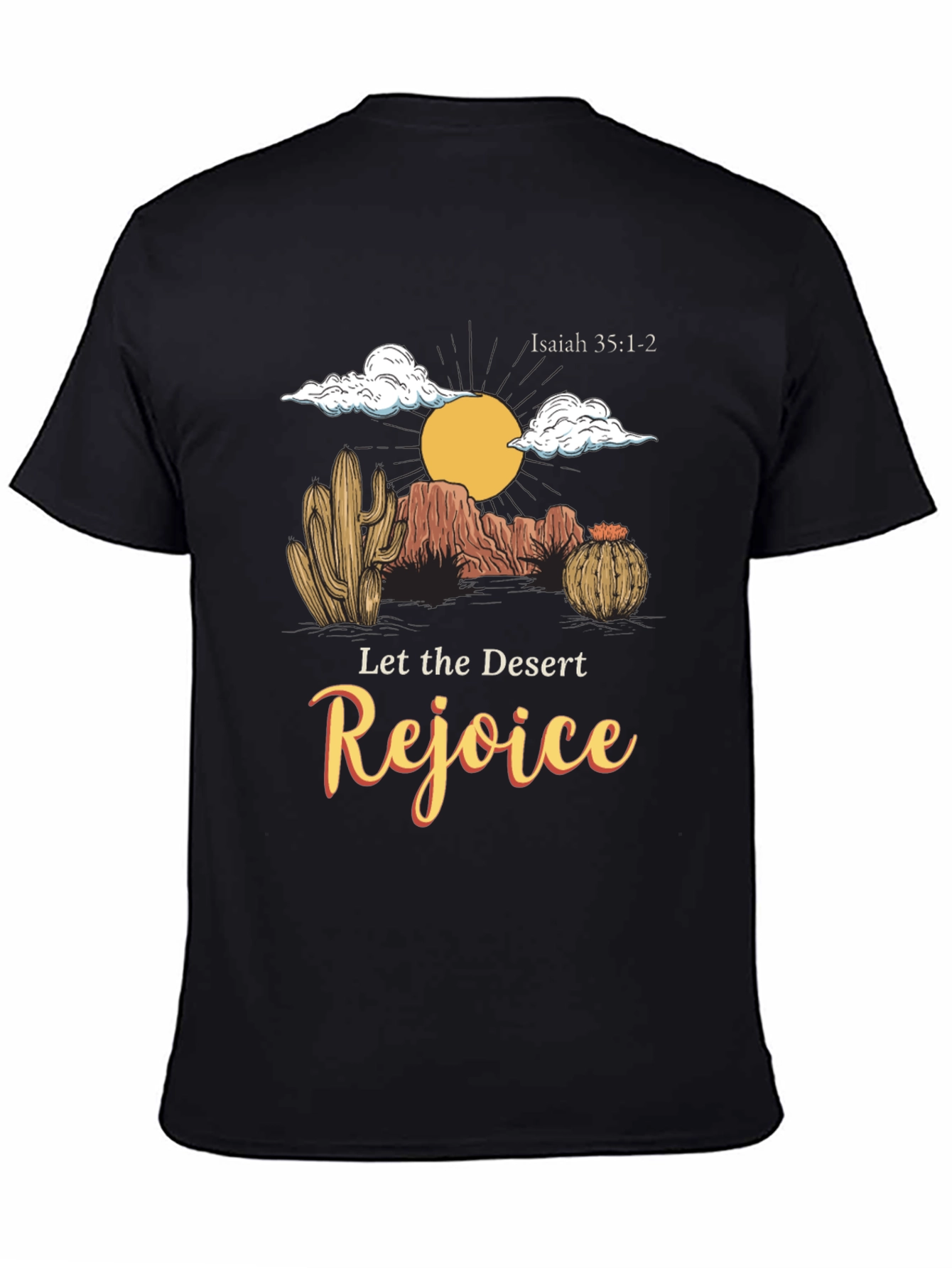 Desert Rejoice Black Graphic Tee