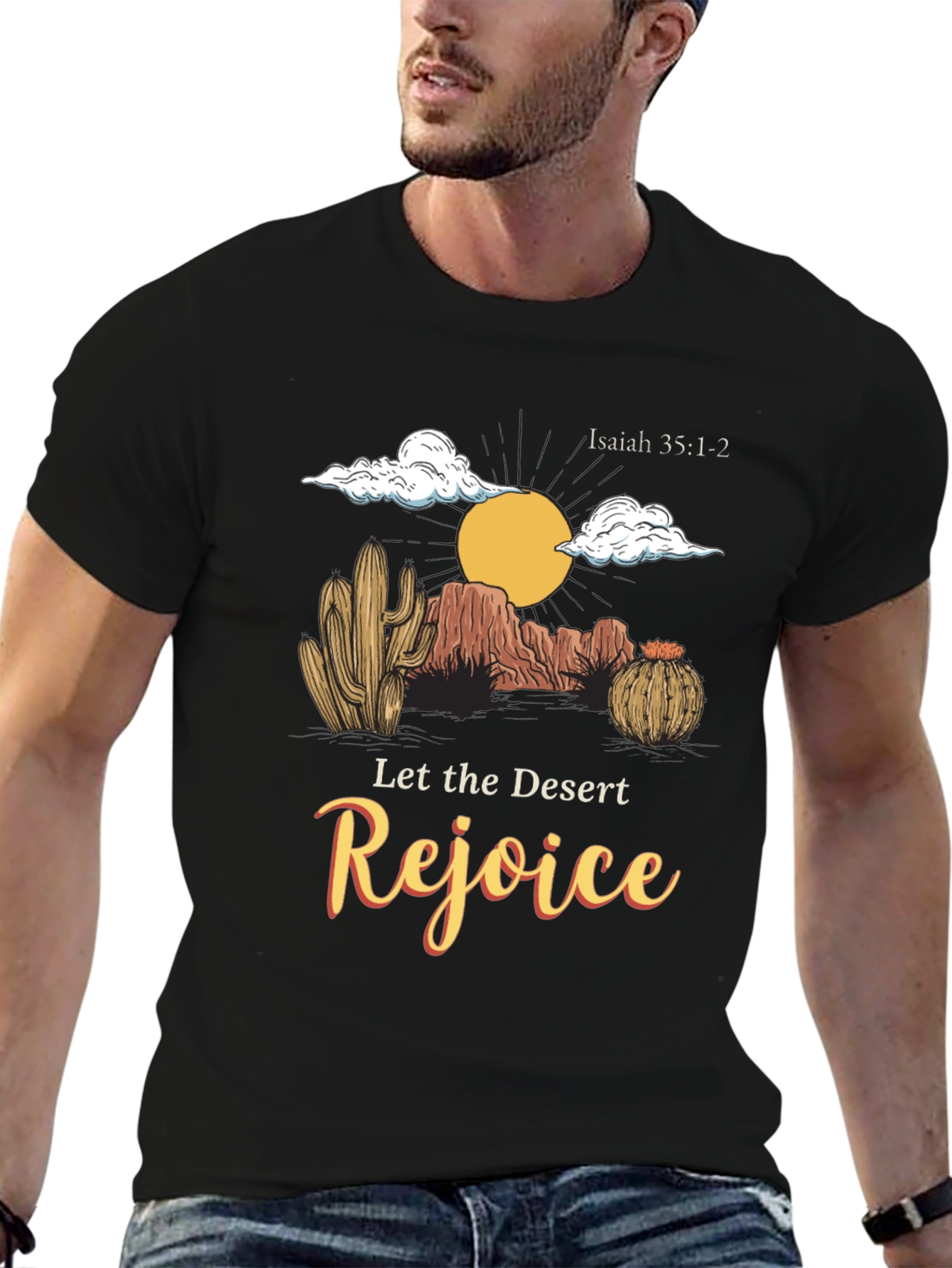 Desert Rejoice Black Graphic Tee