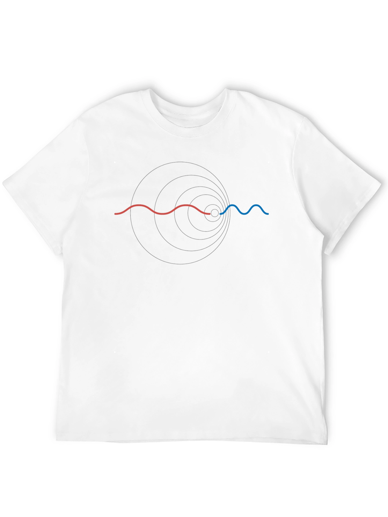 Physics Wave Black T-Shirt