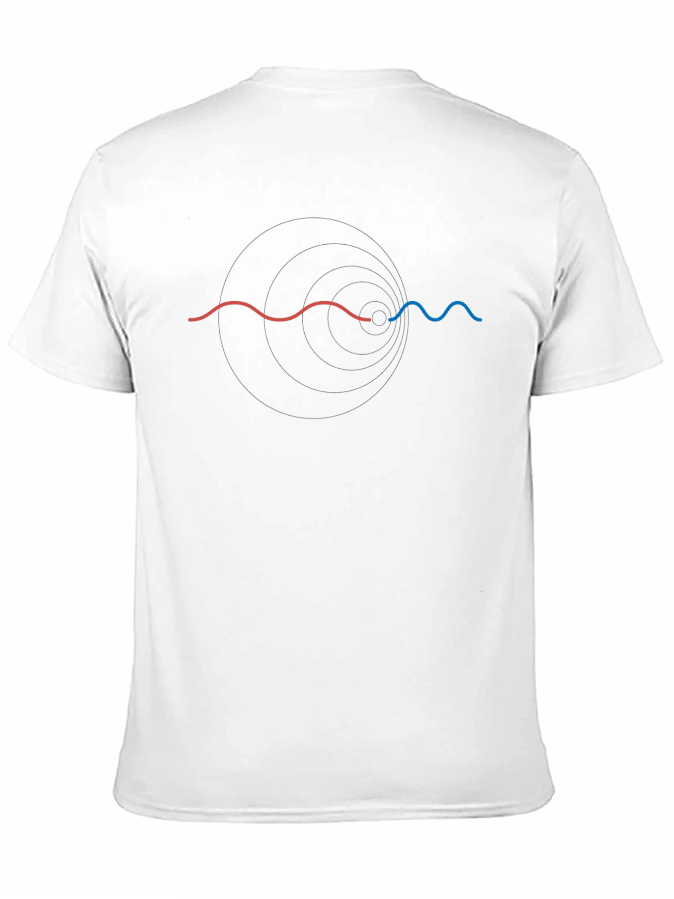 Physics Wave Black T-Shirt