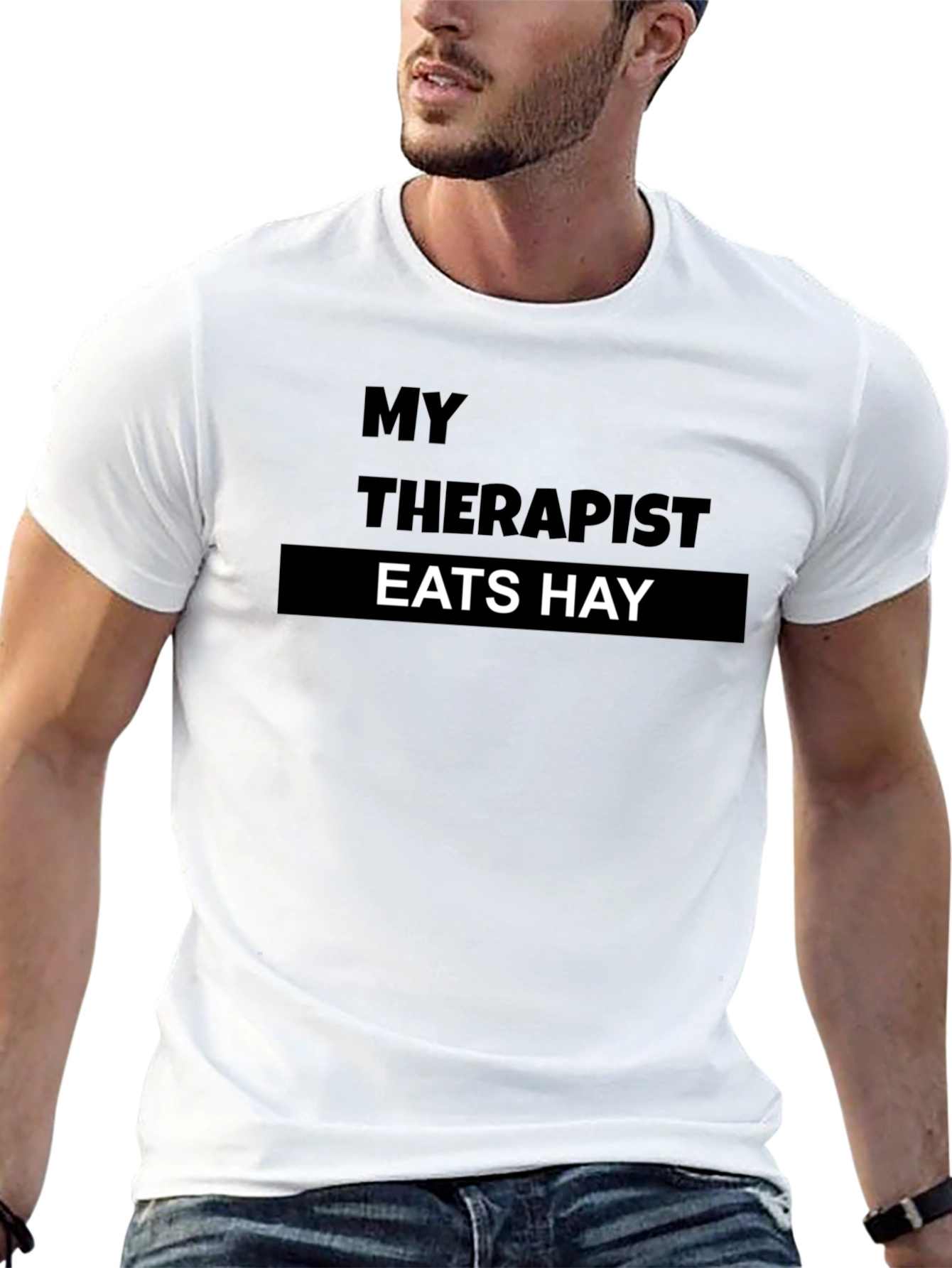 My Therapist Eats Hay T-Shirt: Funny Animal Lover Tee