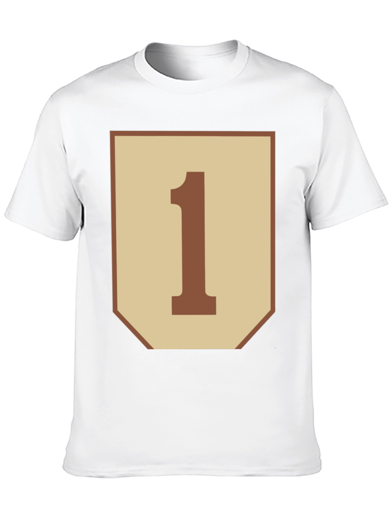 Number One Graphic Tee - Black Cotton Blend Shirt