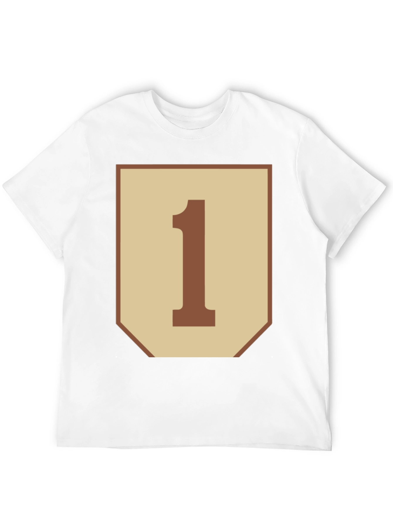 Number One Graphic Tee - Black Cotton Blend Shirt