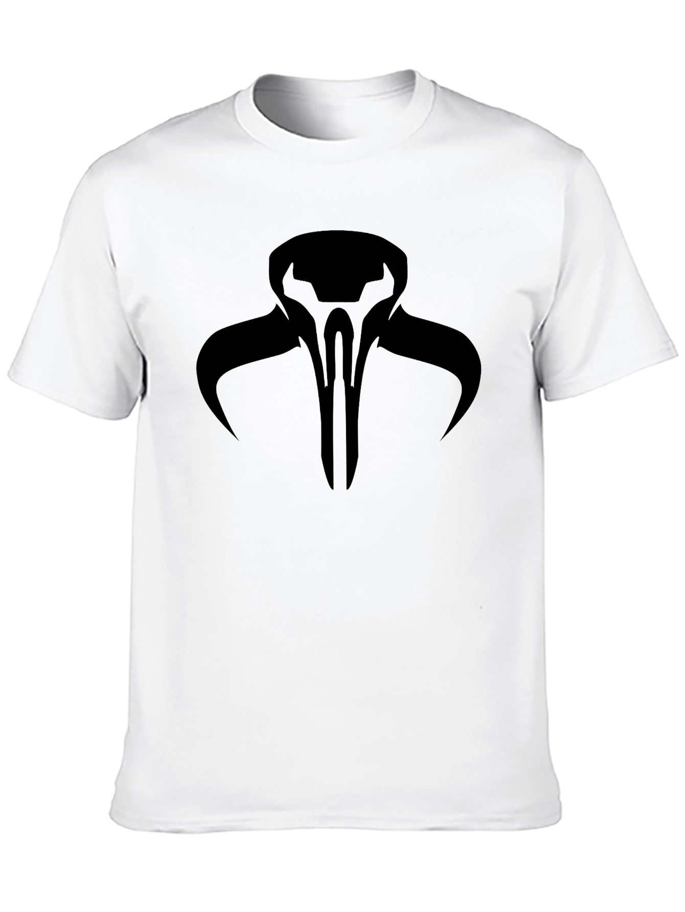Black Mandalorian Symbol Graphic T-Shirt