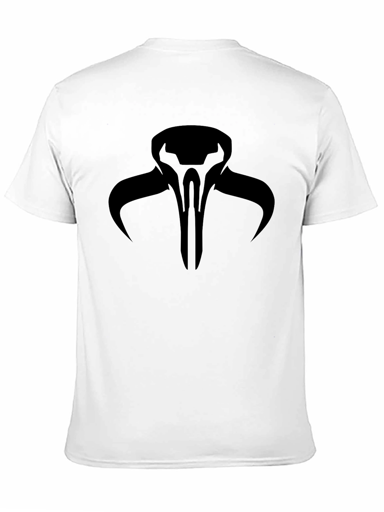 Black Mandalorian Symbol Graphic T-Shirt