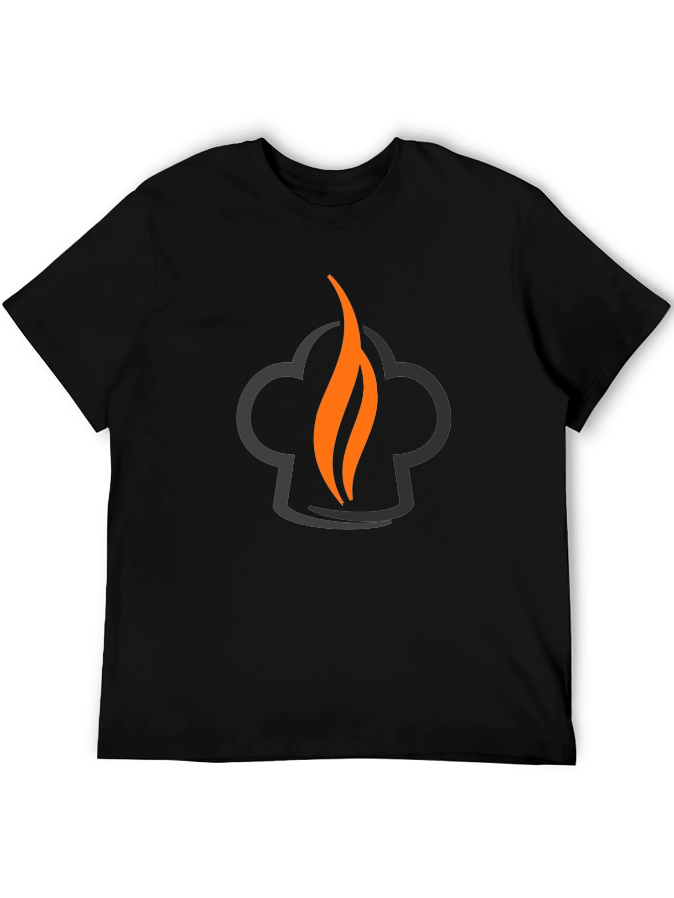 Chefs Flame Graphic Tee - Black Cotton Blend