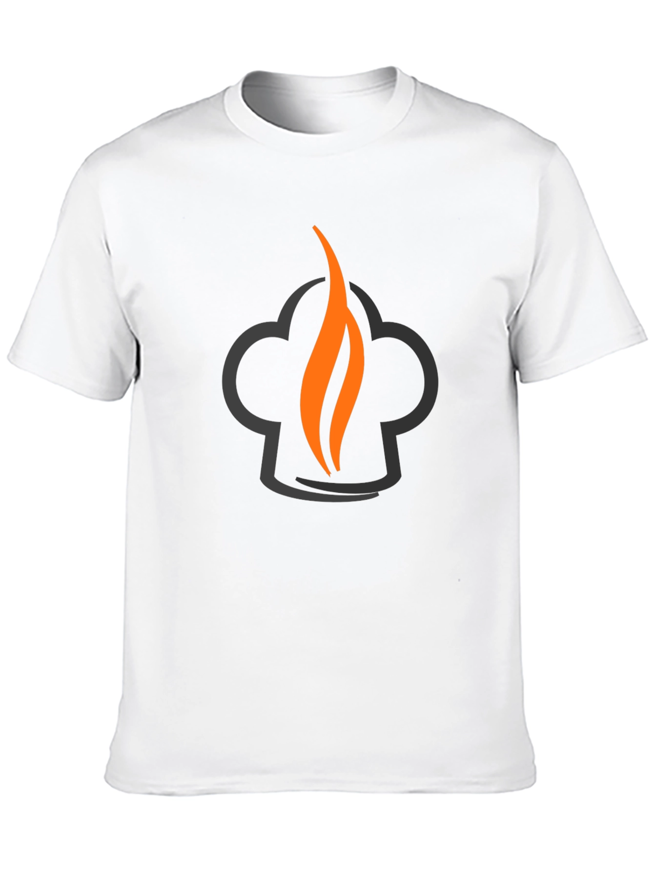 Chefs Flame Graphic Tee - Black Cotton Blend