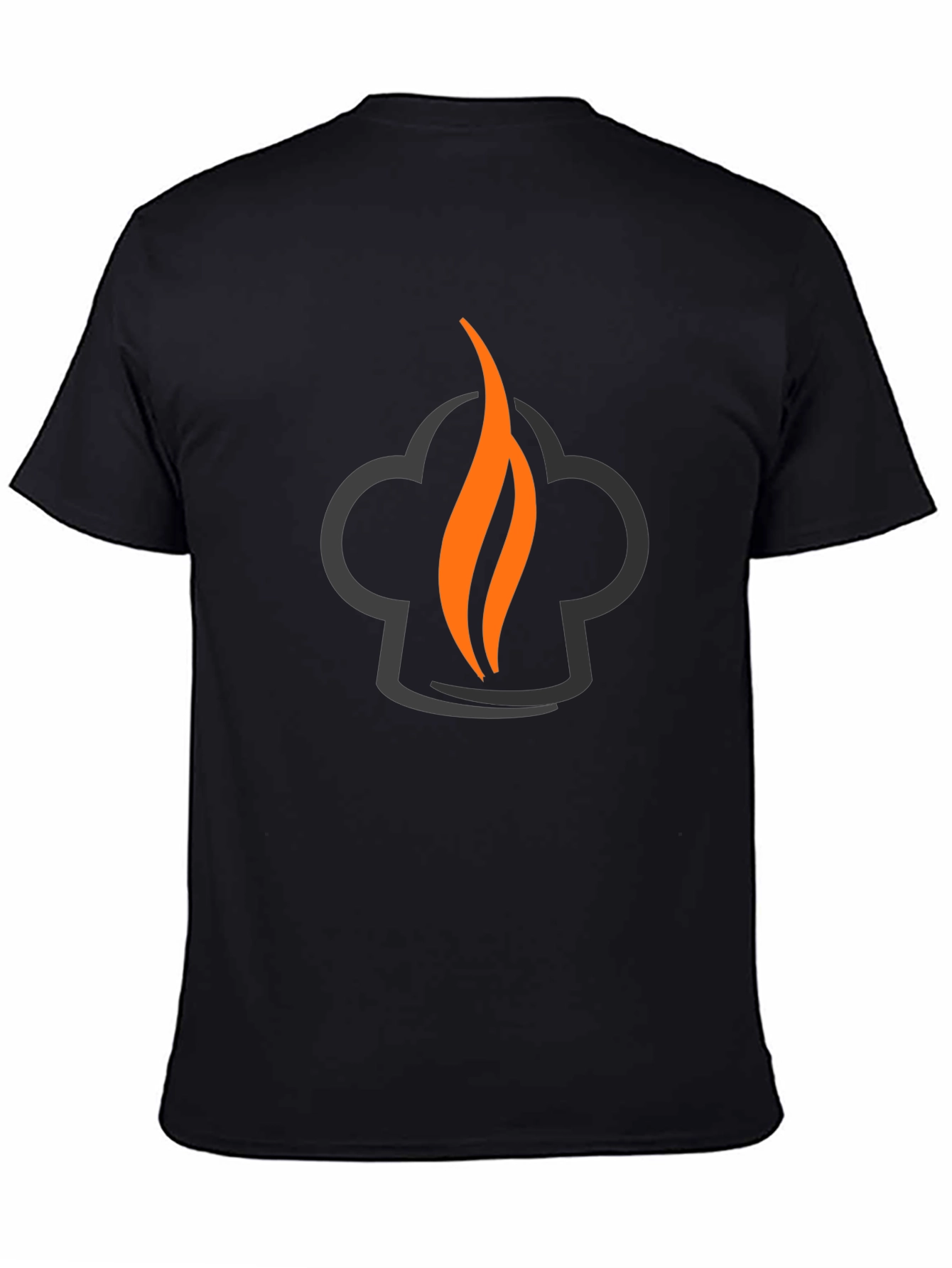 Chefs Flame Graphic Tee - Black Cotton Blend