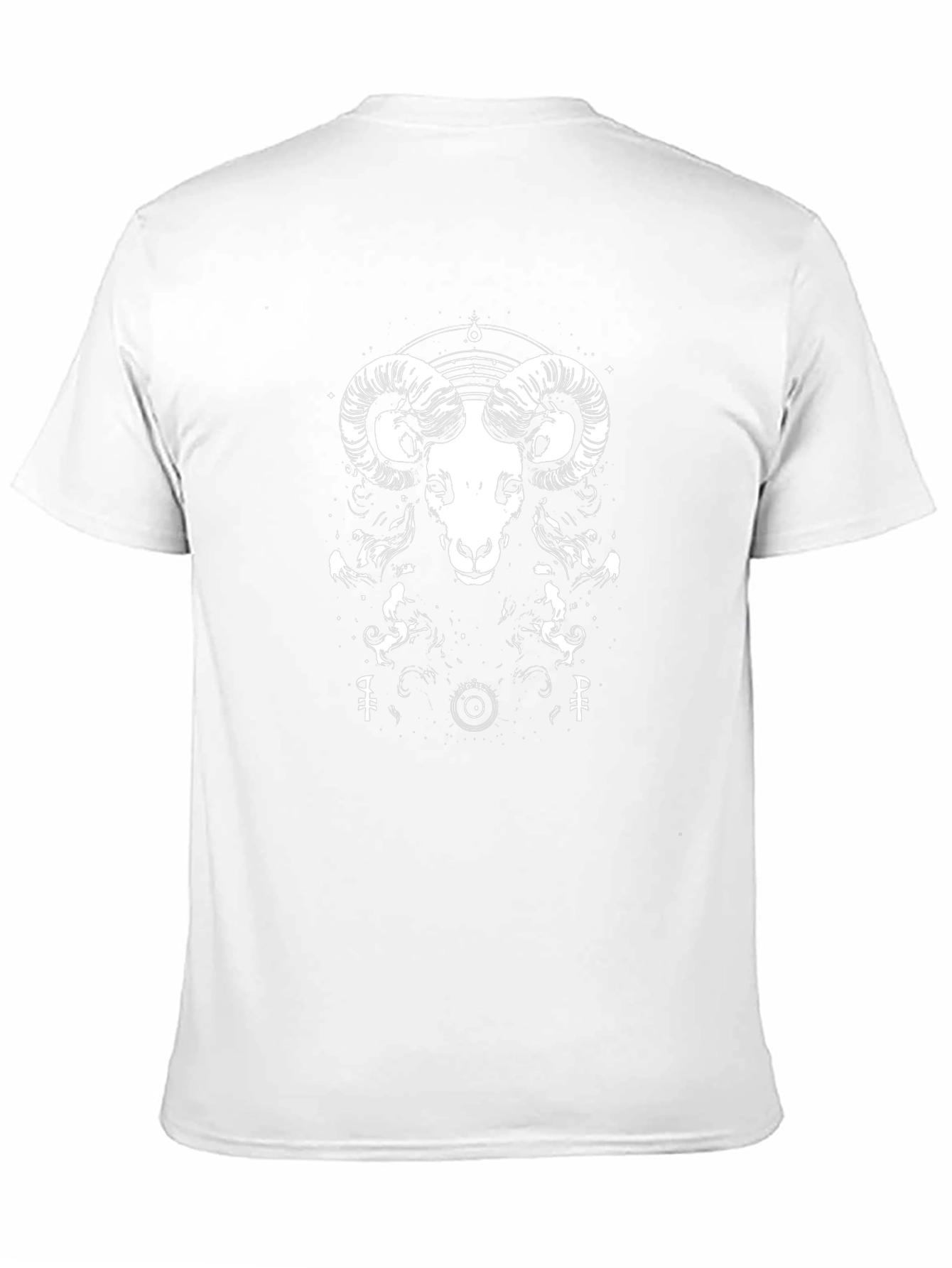 Ram Graphic Tee - Black Cotton T-Shirt