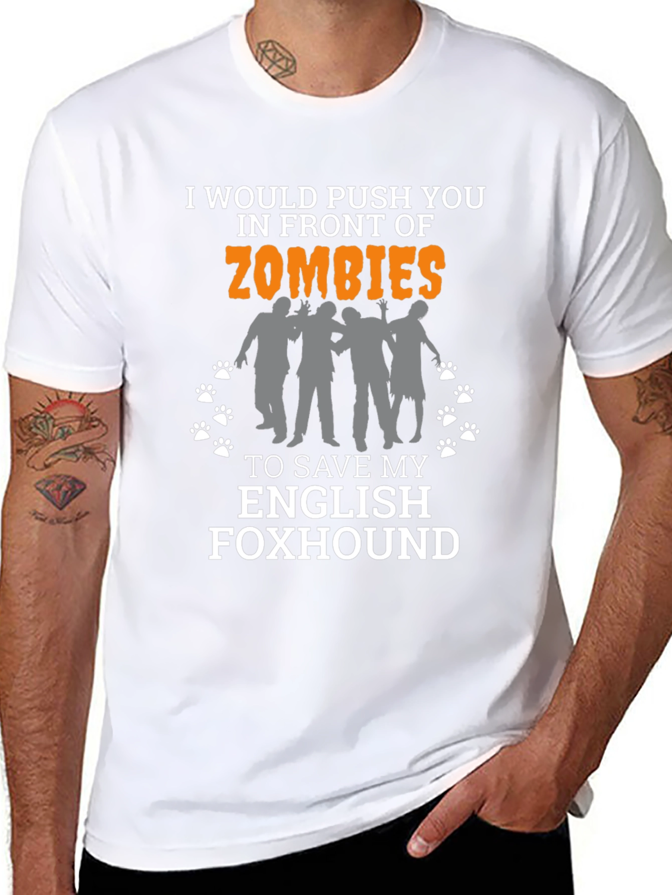 Zombie English Foxhound T-Shirt