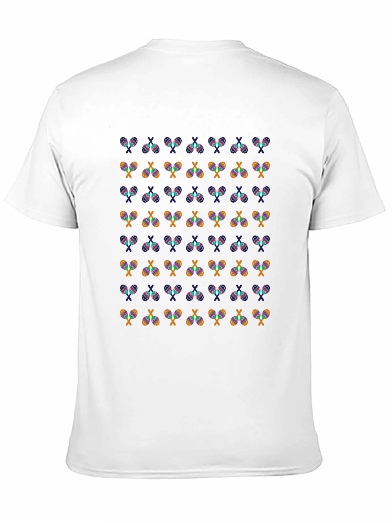 Maracas Patterned Black T-Shirt