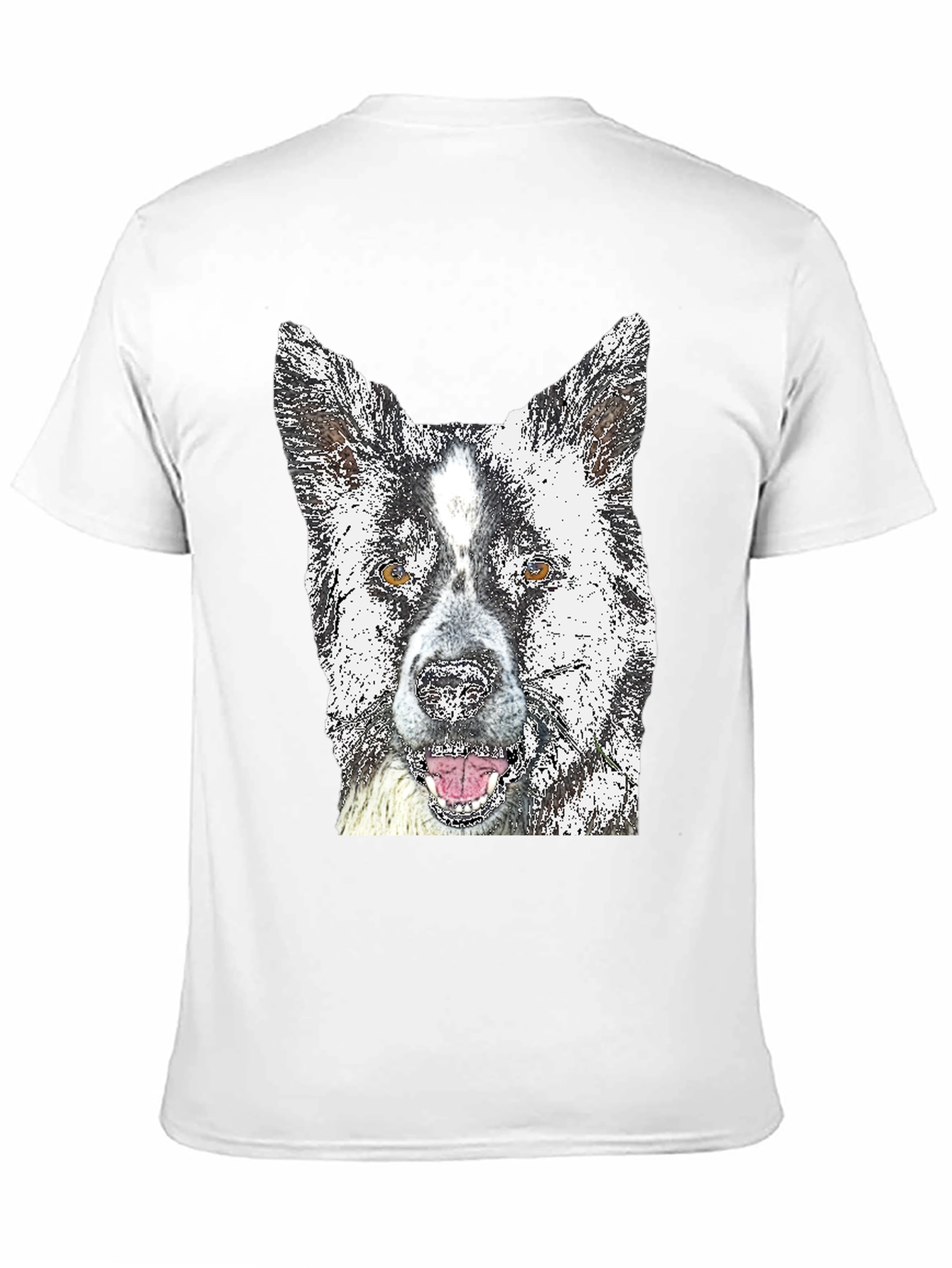 Dog Graphic Tee - Akita Print Black T-Shirt