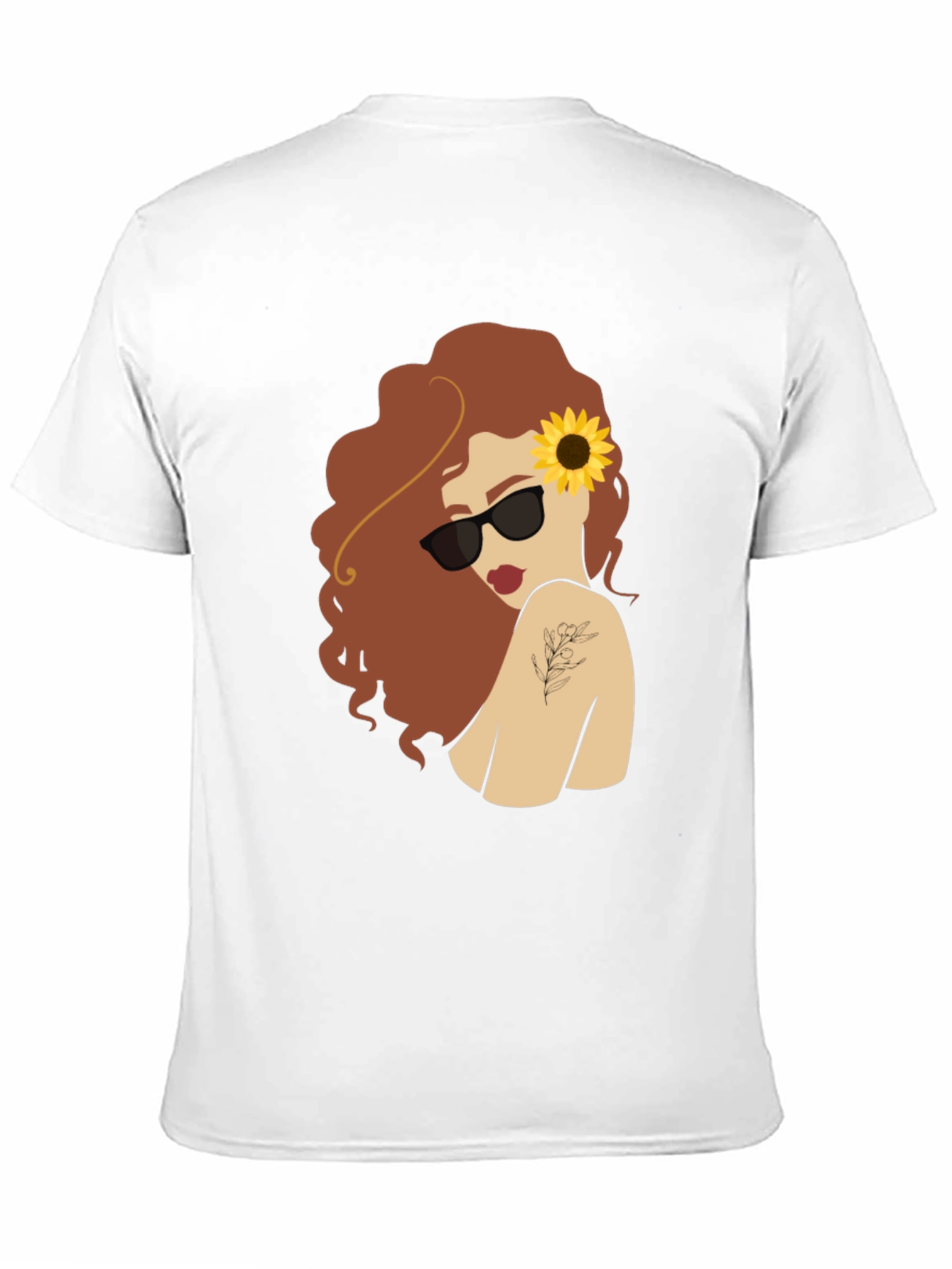 Sunflower Girl Graphic T-Shirt - Unique Fashion Tee