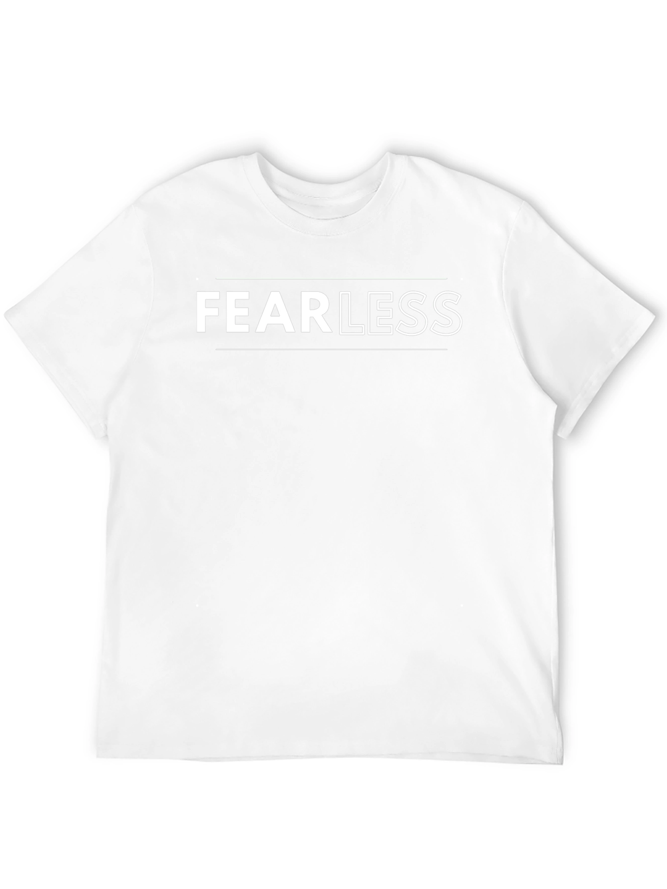 Fearless Graphic Tee - Mens Black Cotton Shirt