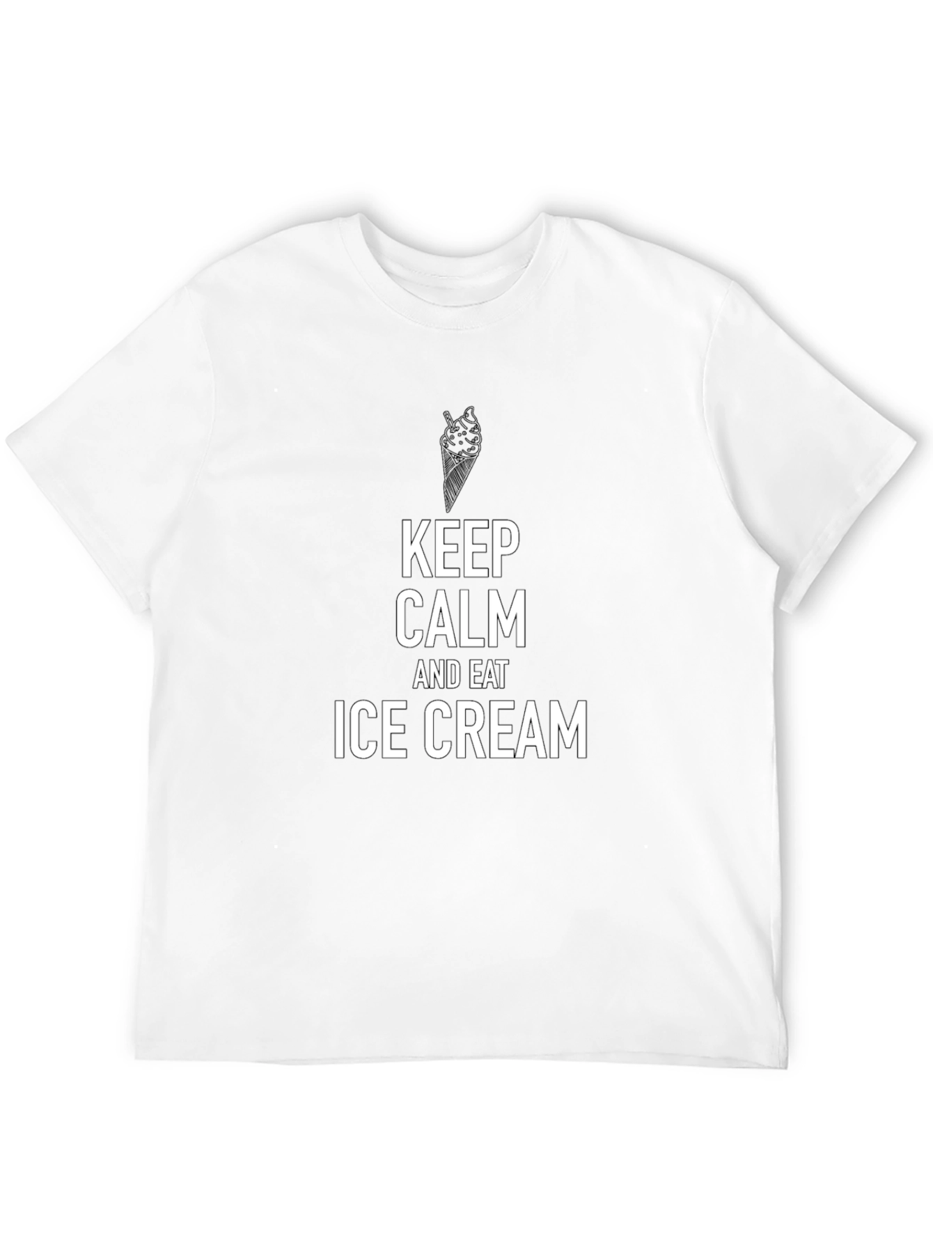 Keep Calm and Eat Ice Cream T-Shirt