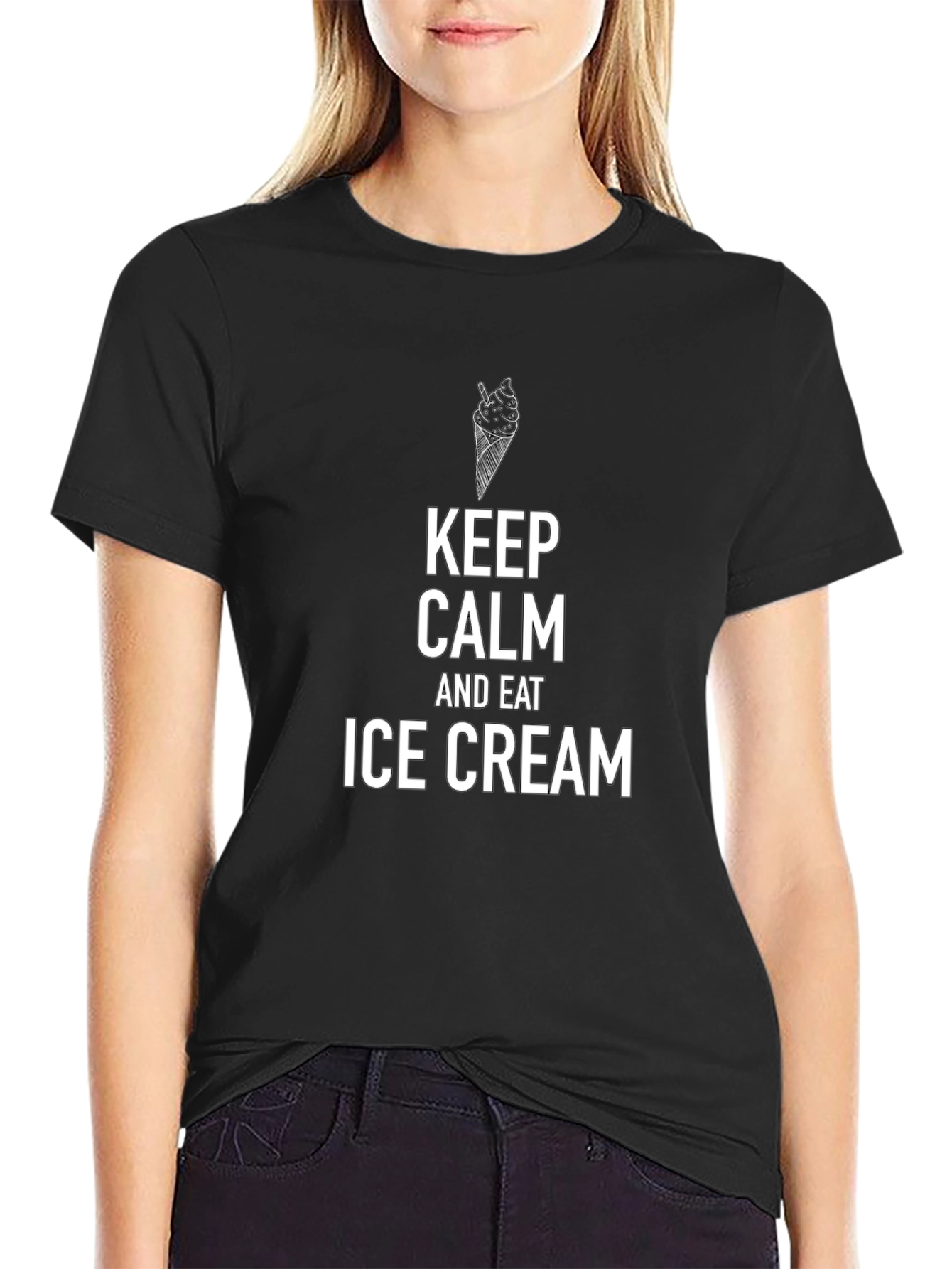 Keep Calm and Eat Ice Cream T-Shirt