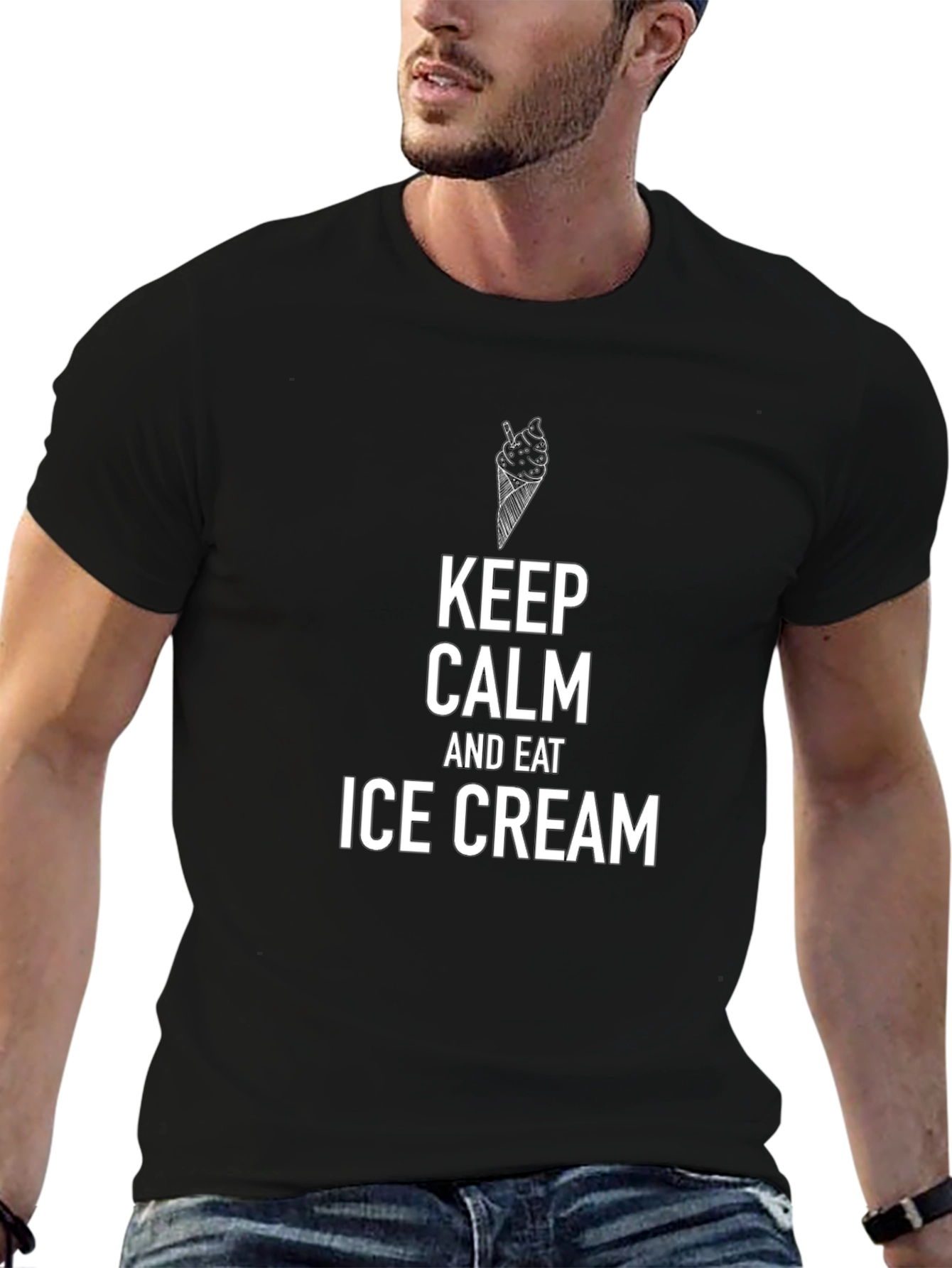 Keep Calm and Eat Ice Cream T-Shirt